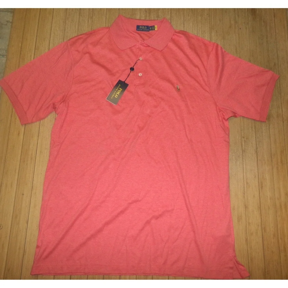 Polo Ralph Lauren Mens XL TALL Polo Shirt PINK HEATHER NWT